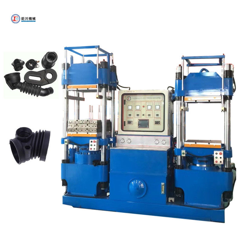 1200 Tonnes Deux puissance conception station jumelle de travail de la production de moule de silicone Plaque vulcanisation machine pour les accessoires de voiture