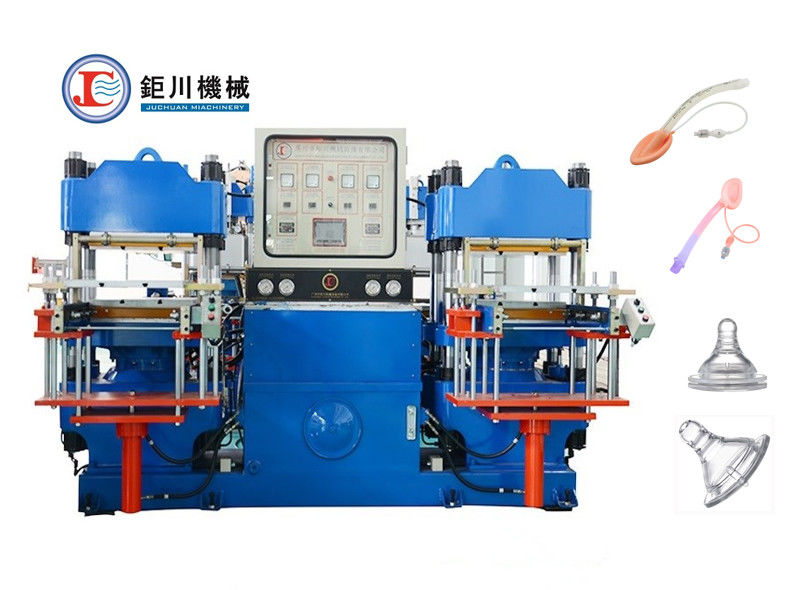 100 tonnes - 1200 tonnes Chine Prix d'usine Blanc ou bleu Couleur hydraulique Machine de pressage à chaud pour la fabrication de bouchons de caoutchouc médical